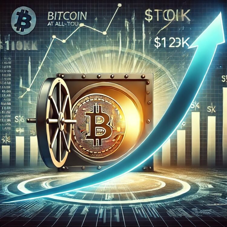 Dall·e 2024 12 18 18.05.13 A Dynamic And Visually Engaging Digital Illustration Showing Bitcoin Reserves At An All Time Low Symbolized By An Empty Vault With Bitcoin Logos Whi.jpg