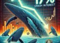 Dall·e 2025 04 08 15.14.28 A Symbolic And Dramatic Digital Illustration Representing A 17 Crash In Bitcoin Open Interest While Whales Accumulate Supply. A Steep Downward Graph .jpg
