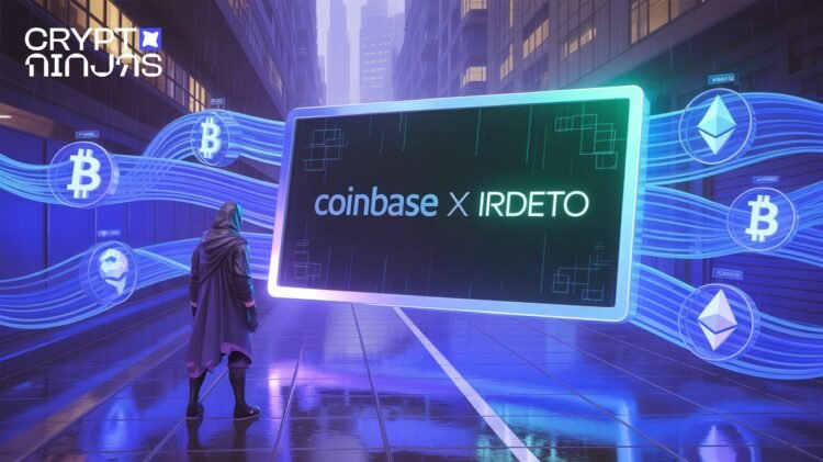 In the center coinbase x irdeto is depicted in a….jpeg