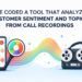 Kdn olumide vibe coded tool analyzes customer sentiment topics call recordings.png