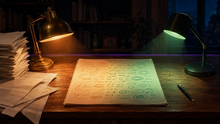 Two lamps one manuscript.jpg