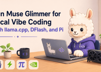 Awan run muse glimmer local vibe coding llamacpp dflash pi 8.png