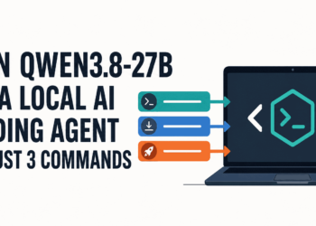 Kdn run qwen3 8 27b as a local ai coding agent in just 3 commands feature.png